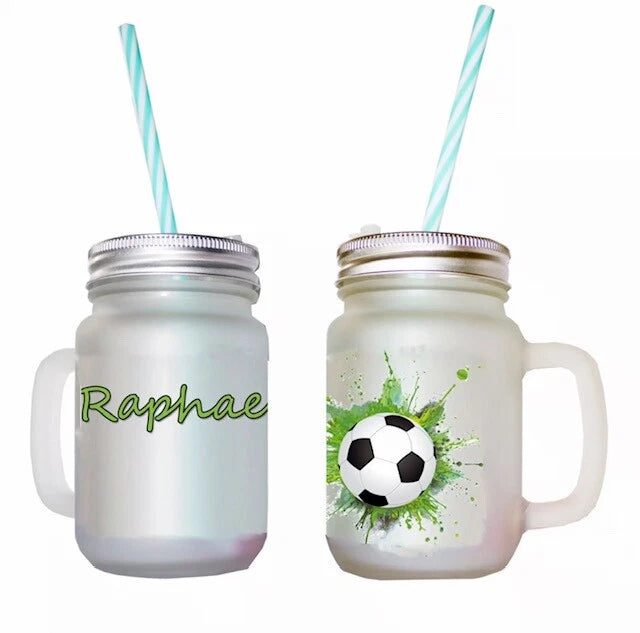 CLASSIC GLASS PITCHERS WITH RED PLASTIC STRAWS FOR COLD SUBLIMATION 15OZ NEW | eBay