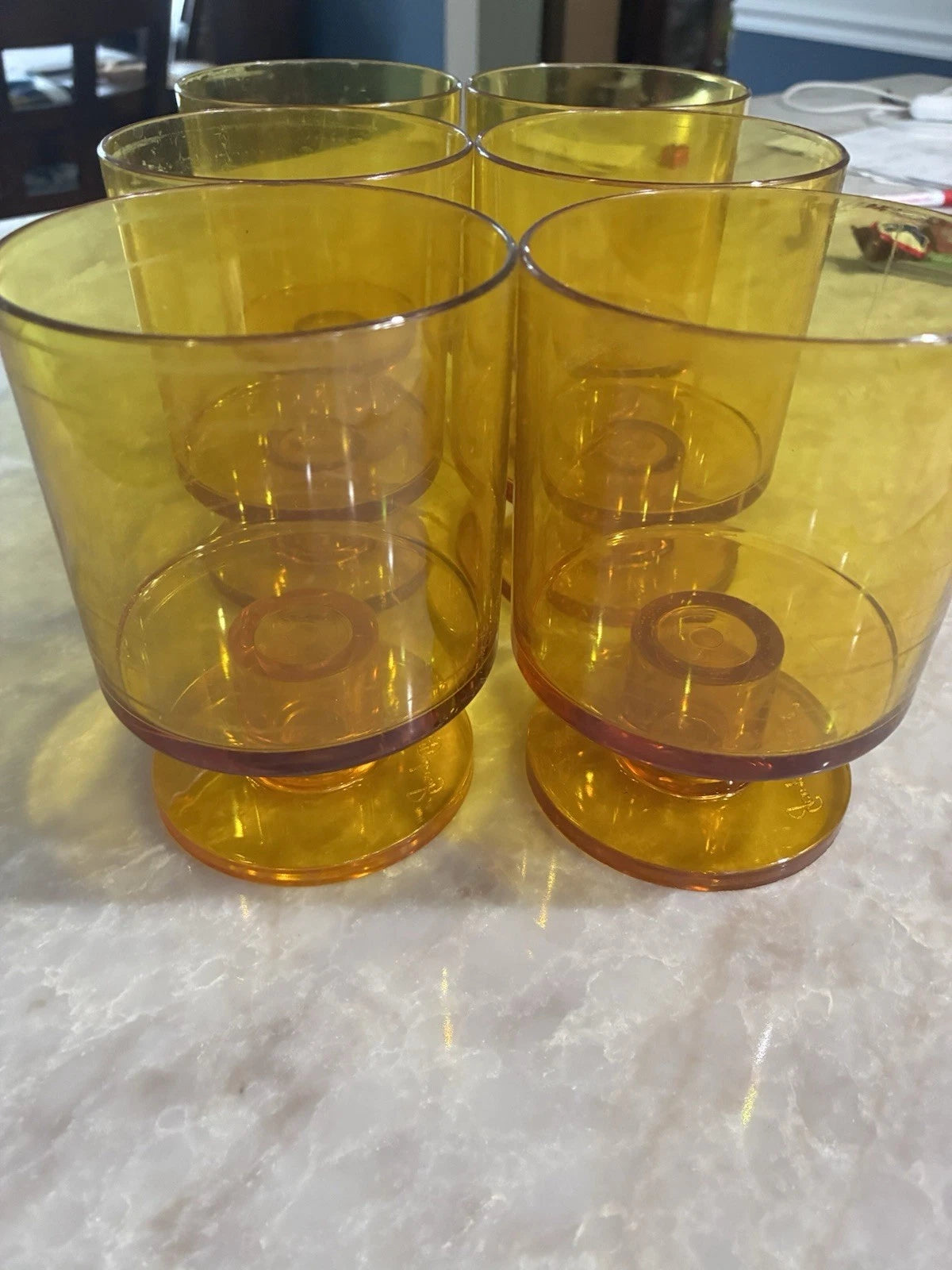 Beautiful Amber Set Of George Birard Lucite Barware 70s Vintage | eBay