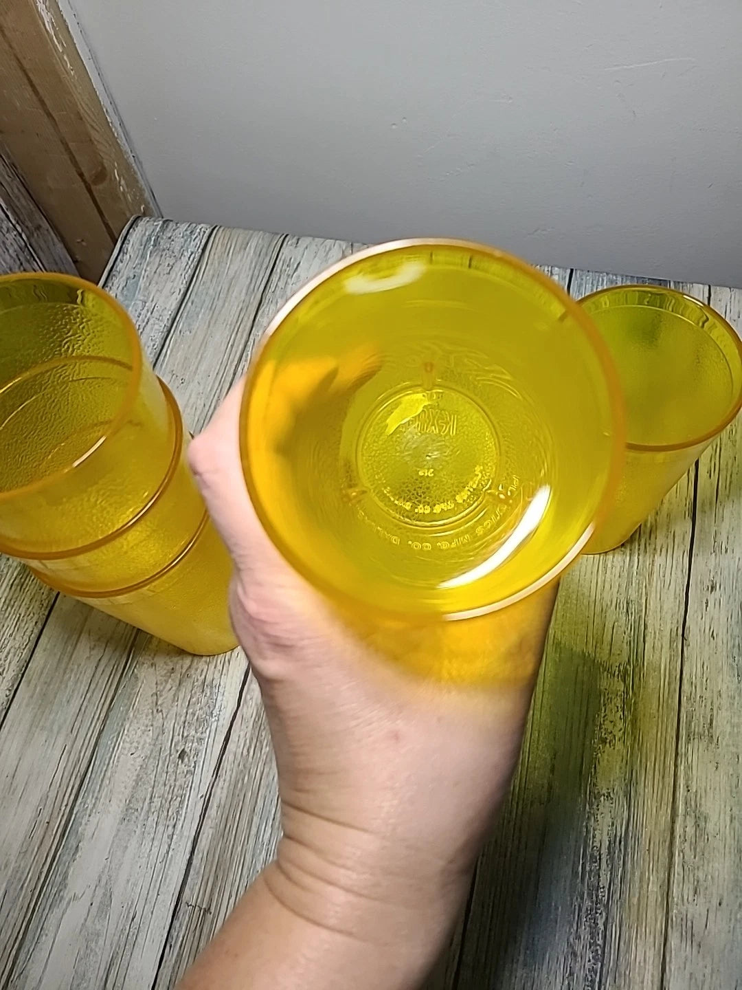 Five Yellow Texan 12 Oz Cups. Vintage. Good Shape | eBay