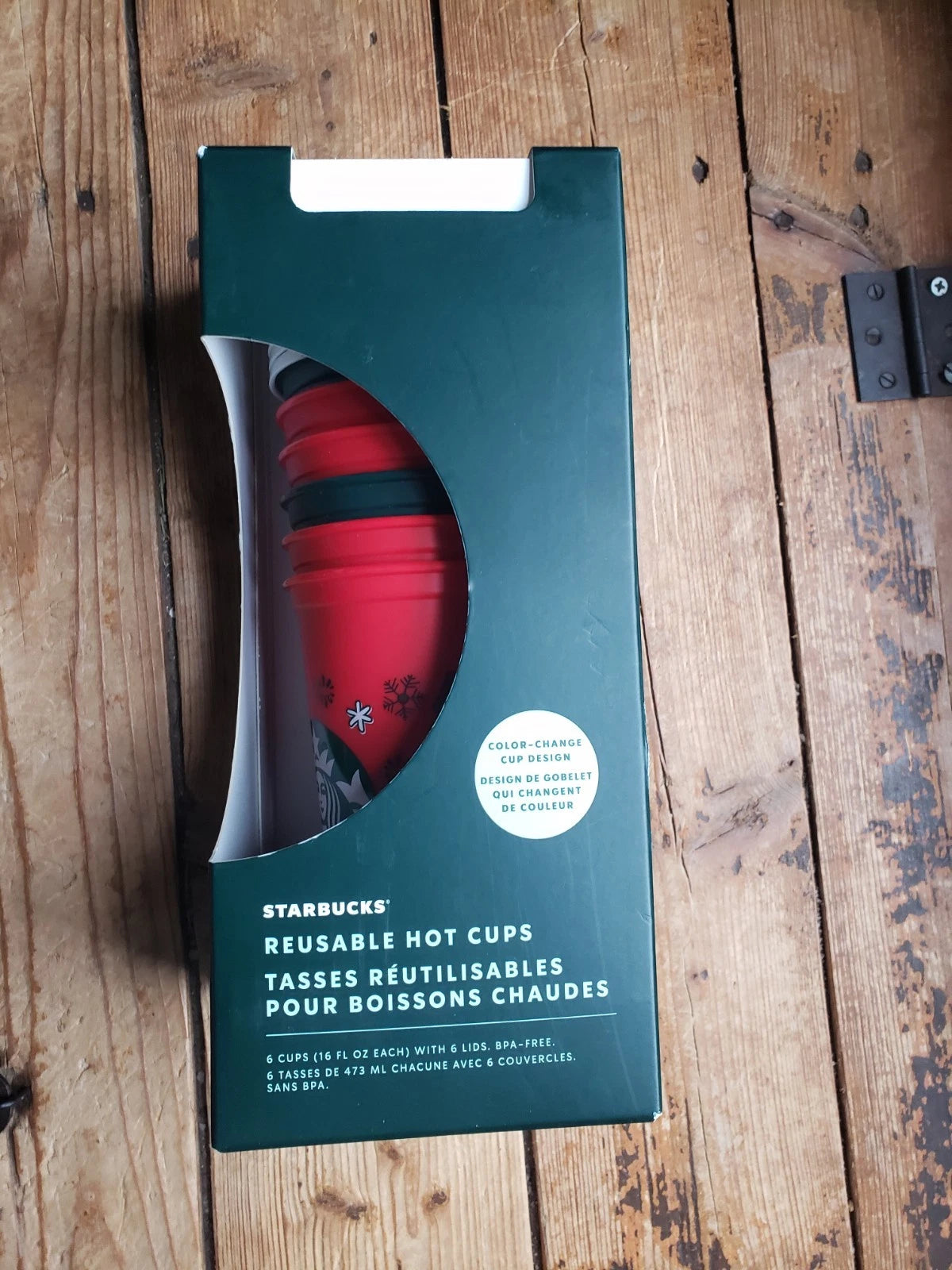 Starbucks Color Changing Reusable Holiday Cups, Set Of 6, New. 16oz | eBay
