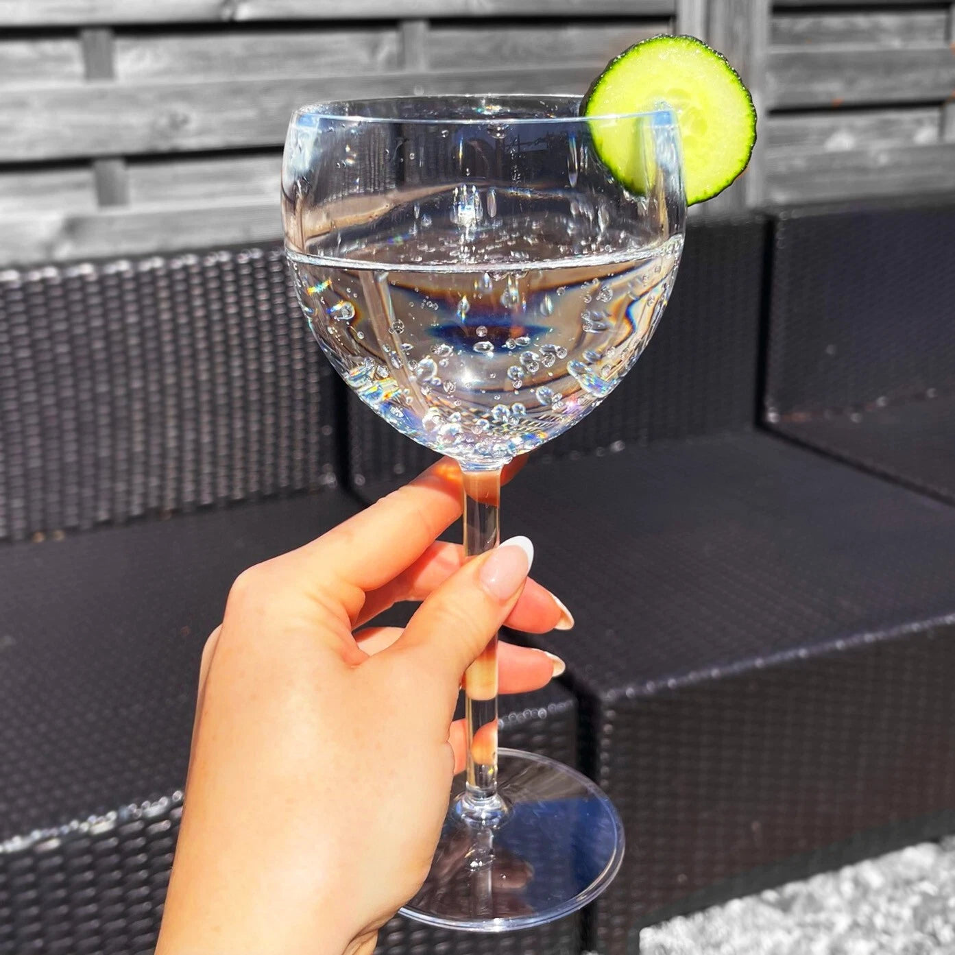 6 x Reusable Gin Glasses BPA Free Plastic Clear 400ml Capacity Balloon Bowl | eBay