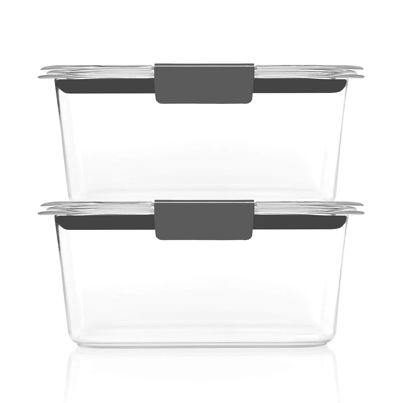 Set of 2 4.7 Cup Clear Food Storage Containers Airtight Stain Resistant | eBay