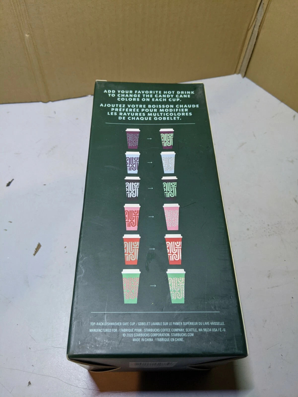 Starbucks Reusable Color Changing Hot Cups Holiday 2020 Candy Cane | eBay