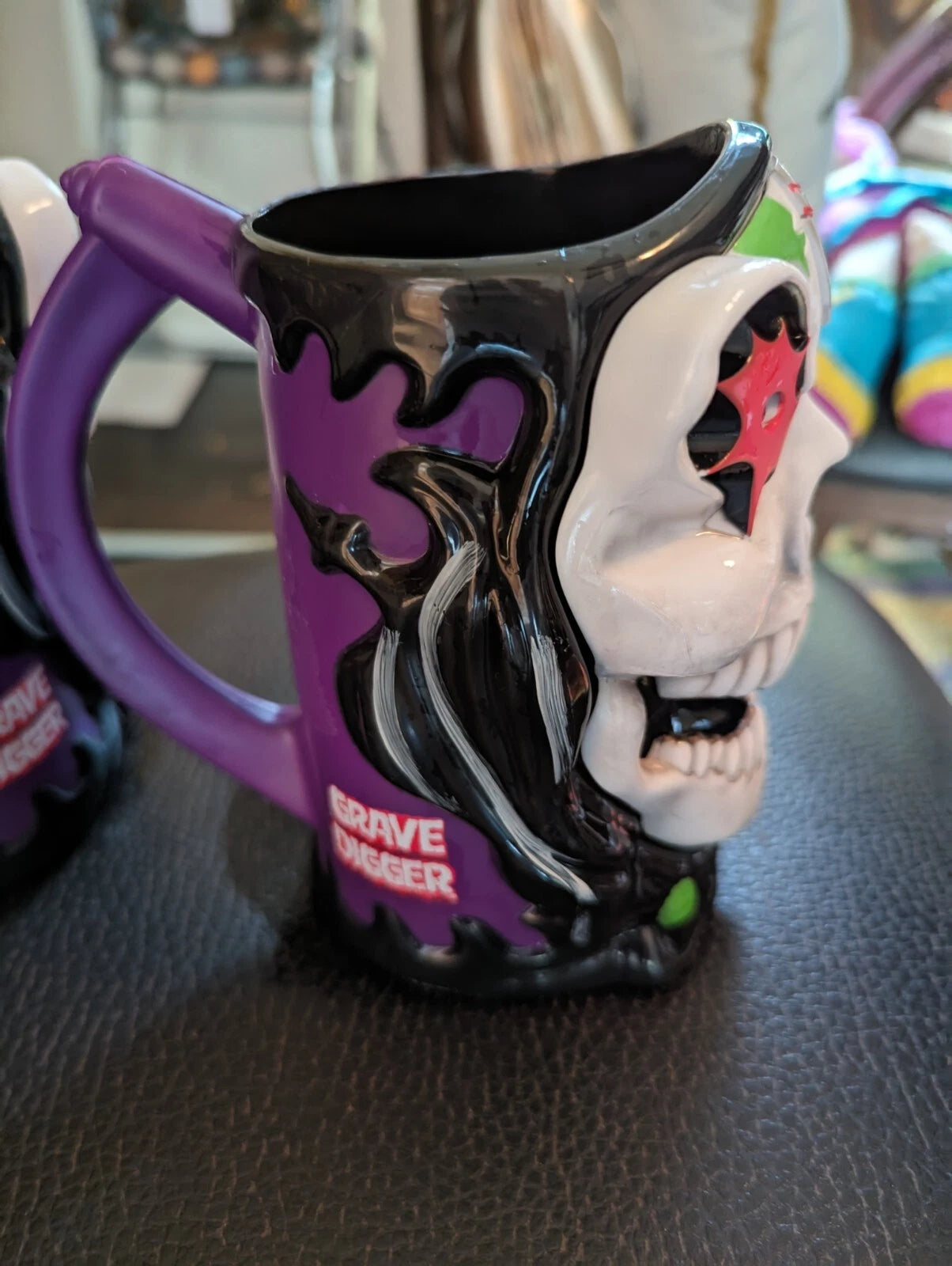 Monster Jam Grave Digger Truck 6” Plastic Light up Cup Mug Stein (2) Halloween | eBay