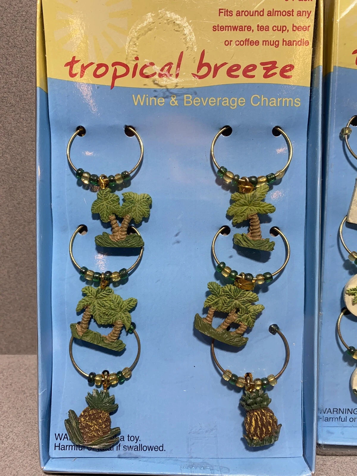Lot of 3 Tropical Breeze Wine & Beverage Charms - NEW - | eBay