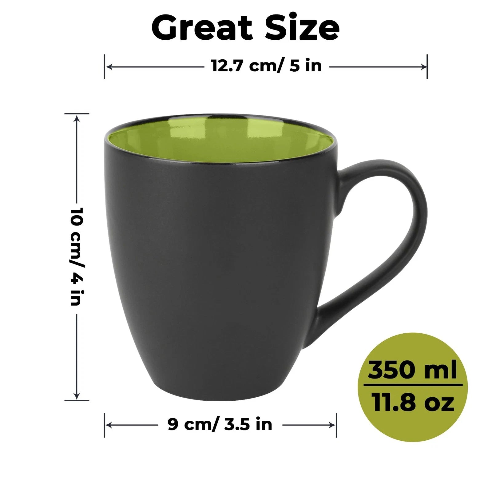 Set of 6 Stoneware Coffee Mugs 12 Ounce/Cup Set-Le Papillon Collection | eBay