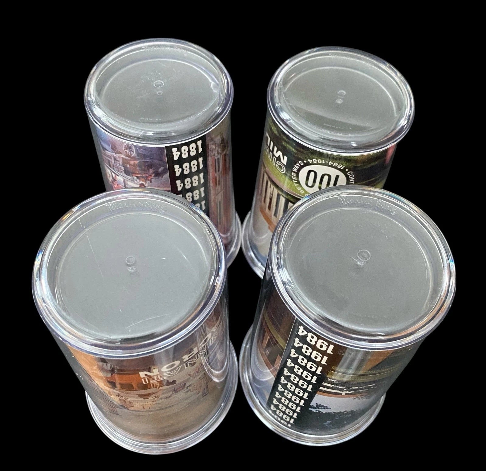 4 Thermo Serve CINCINNATI MILACRON 100 Year Anniversary Pictured Tumblers USA | eBay