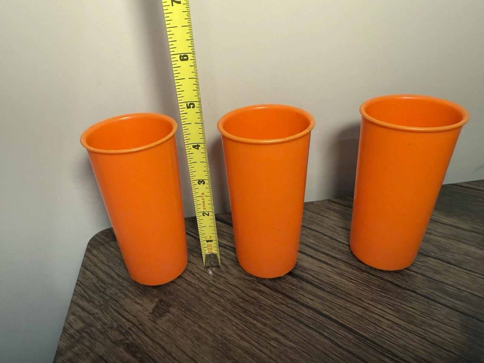 Set Of 3 Small Orange Vintage Tupperware Cups About 4.5 Inches Tall | eBay