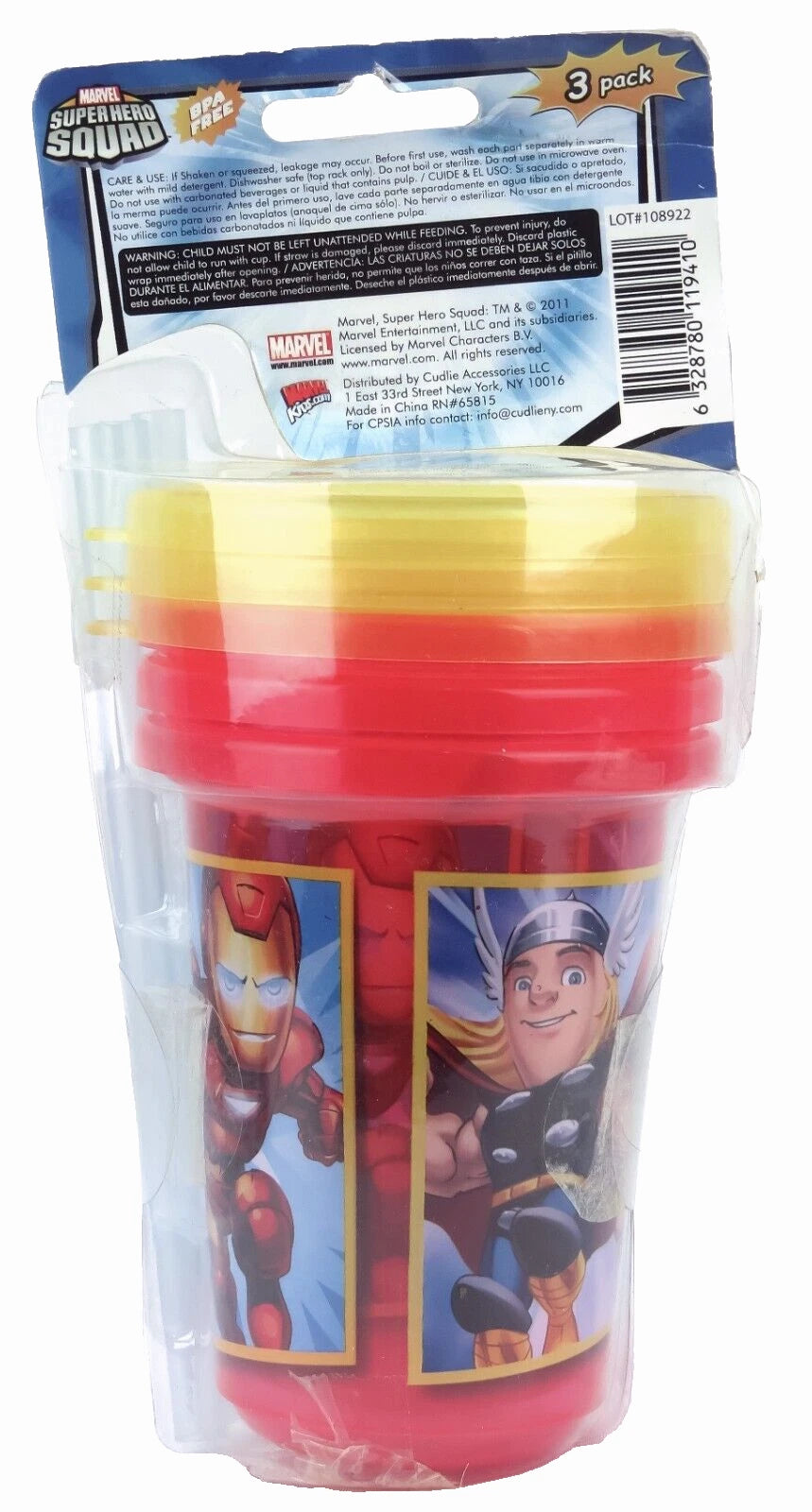 Marvel Superhero Sqad 3-Pack 10oz Reusable Kids Sippy Cups W/Lids/Straws NO BPA | eBay
