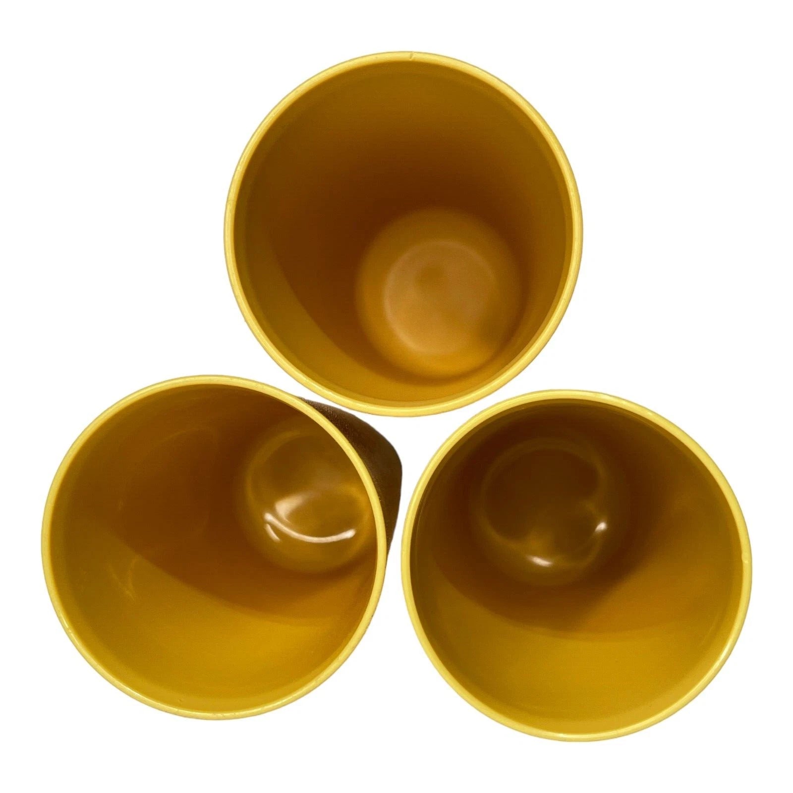 Lot of 6 Vintage Tupperware #873 Stackable Drinkware Tumblers Harvest Gold | eBay