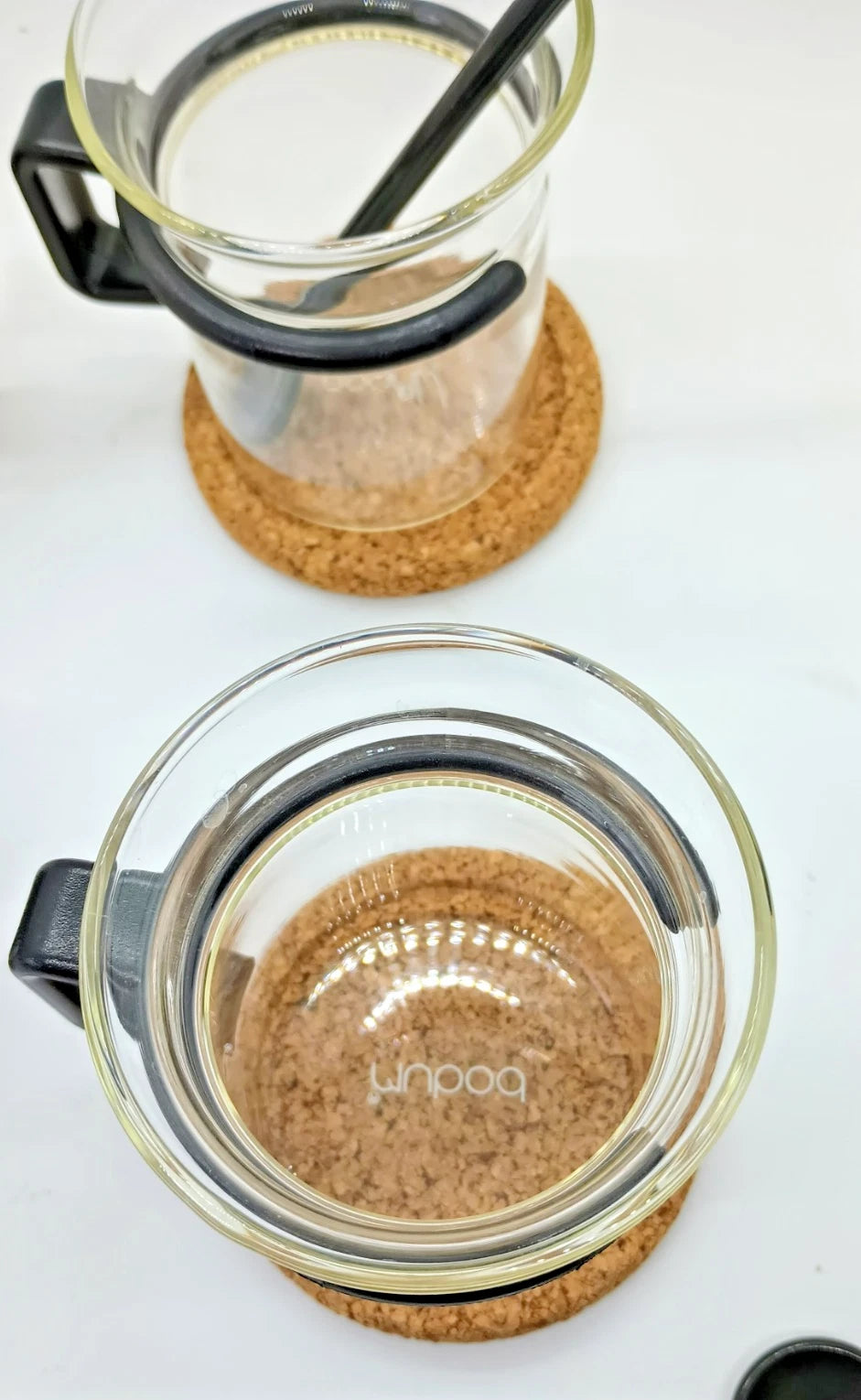 Bodum Bistro Coffee Cups Original Black Picard Mugs Coasters Spoons Set of 4 | eBay