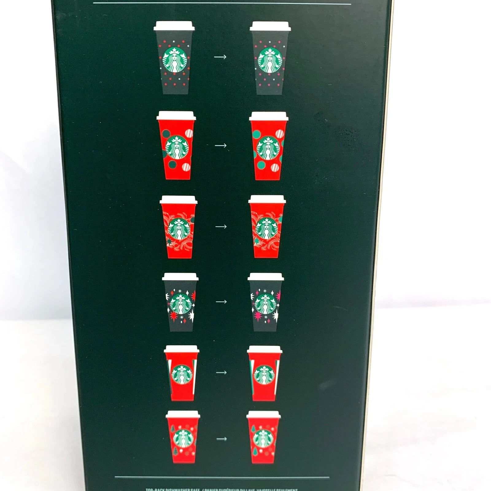 2022 Starbucks Set 6 Holiday Color Changing Reusable Hot Cups With Lids NEW 16oz | eBay