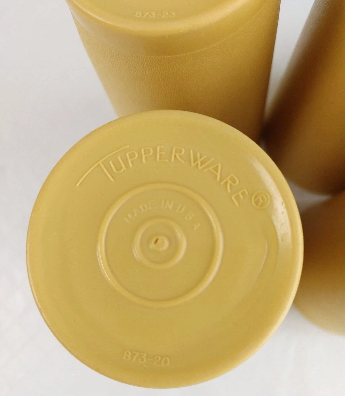 Lot of 6 Vintage 12 Oz Tupperware Tumblers 873 Harvest Gold #20159 | eBay