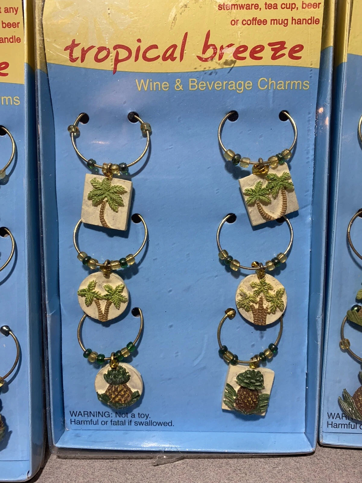 Lot of 3 Tropical Breeze Wine & Beverage Charms - NEW - | eBay