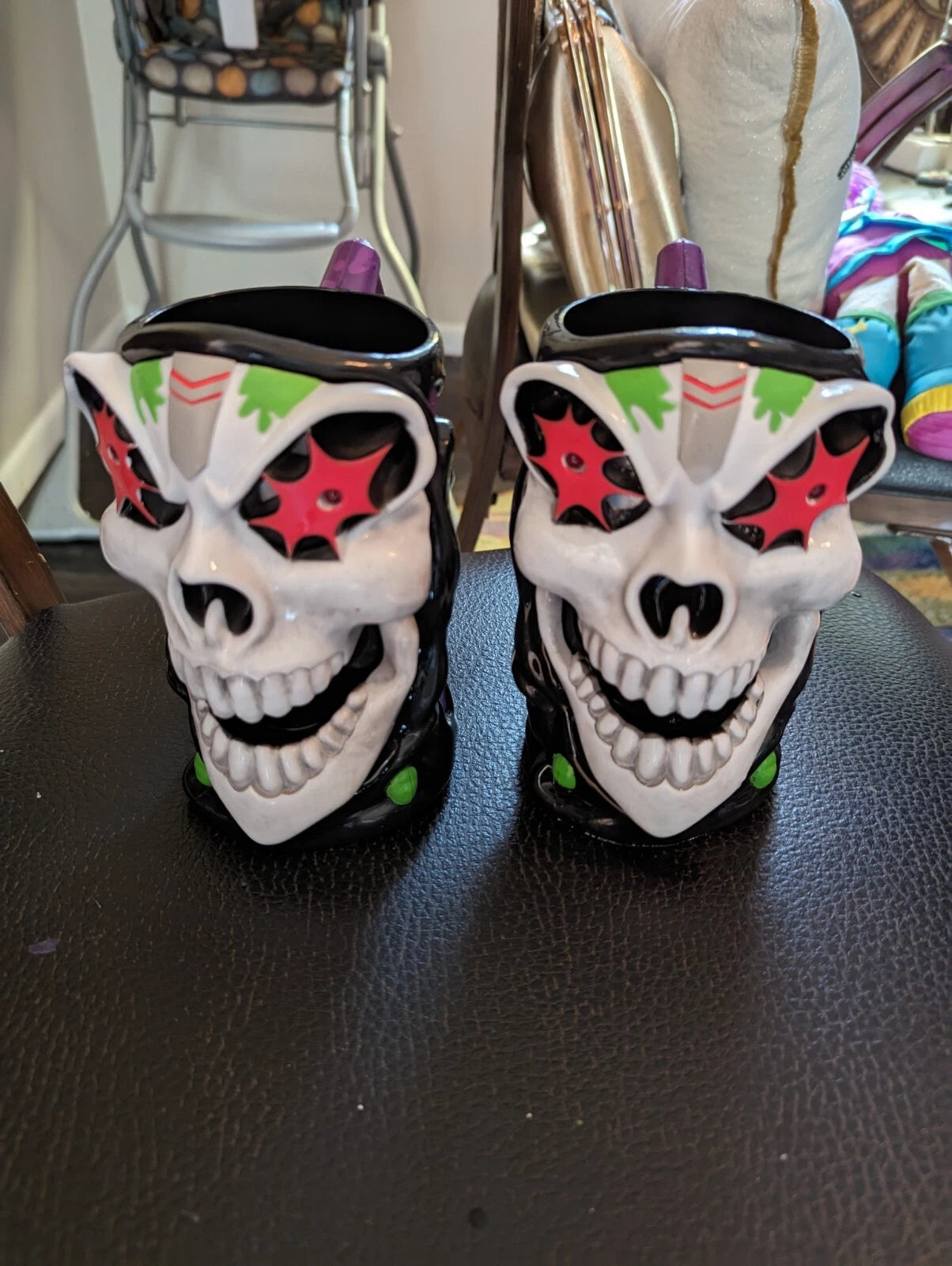 Monster Jam Grave Digger Truck 6” Plastic Light up Cup Mug Stein (2) Halloween | eBay