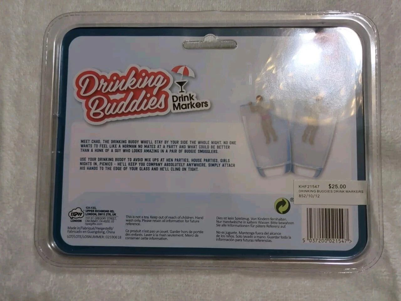 Drinking Buddies Cocktail Markers - Muscular Men with 6-Pack Abs Party Decor | eBay