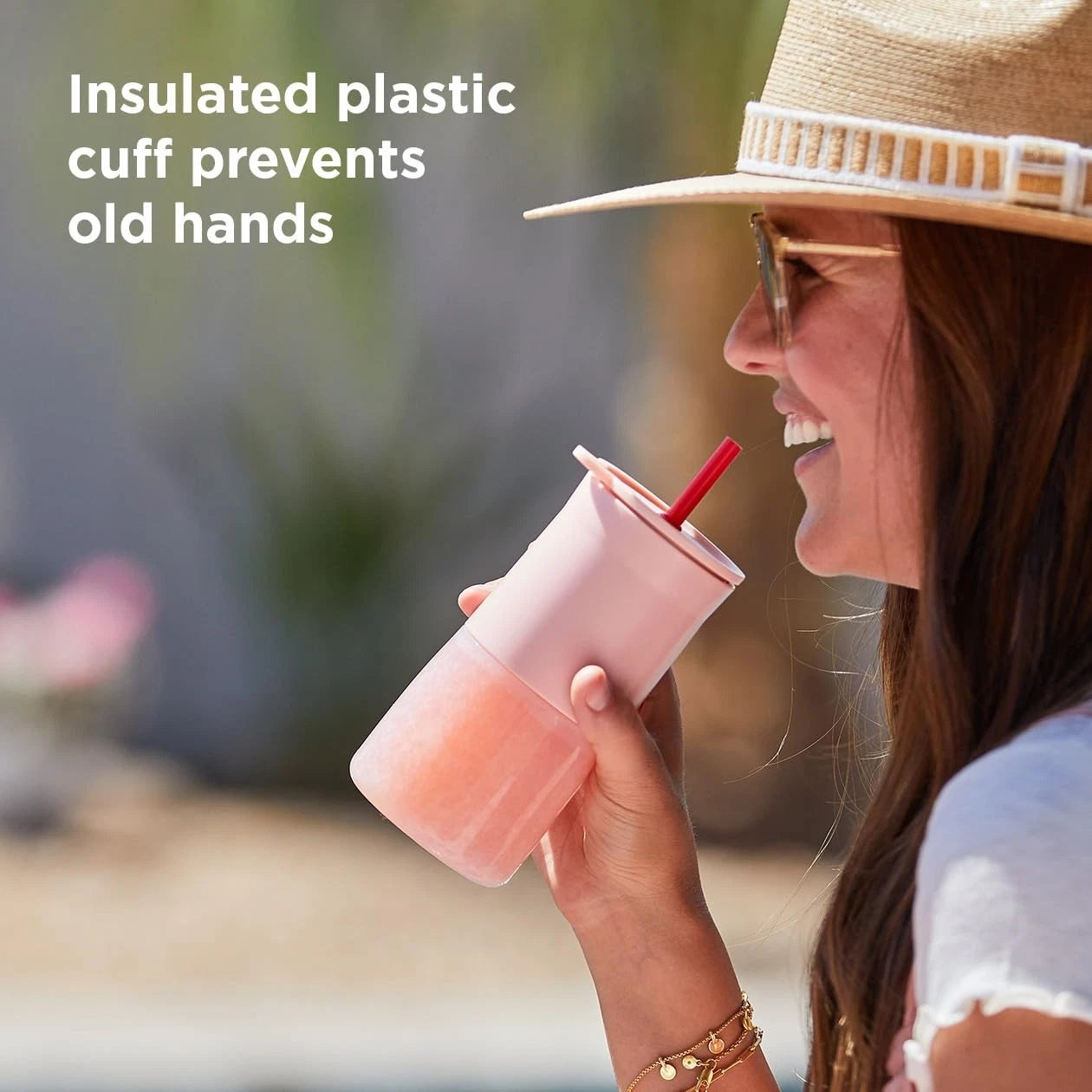 Frozen Cocktail Silicone Tumbler, Set of 2, Pink | eBay