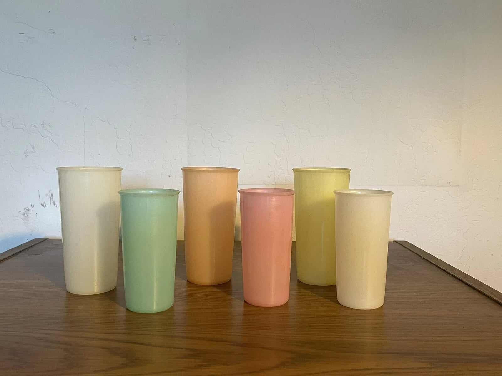 Lot Of 6 Vintage Tupperware Pastel Cups 3 Tumblers 3 Juice Cups #117 | eBay