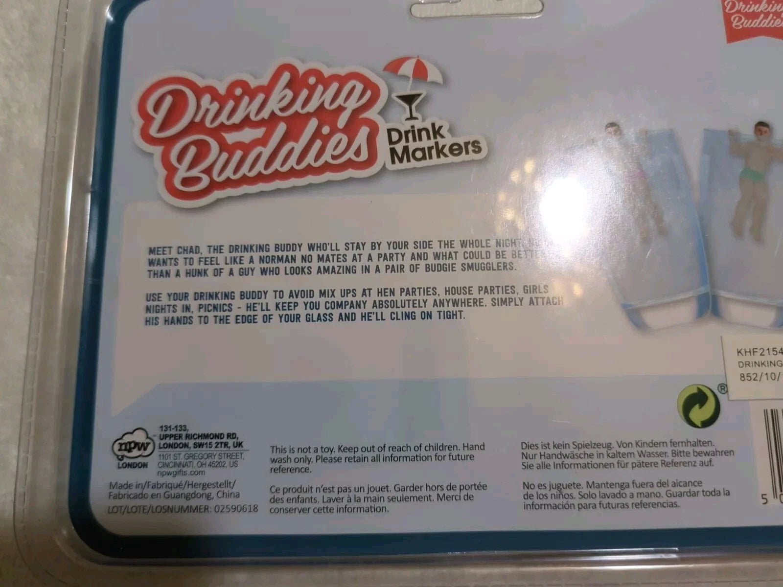 Drinking Buddies Cocktail Markers - Muscular Men with 6-Pack Abs Party Decor | eBay