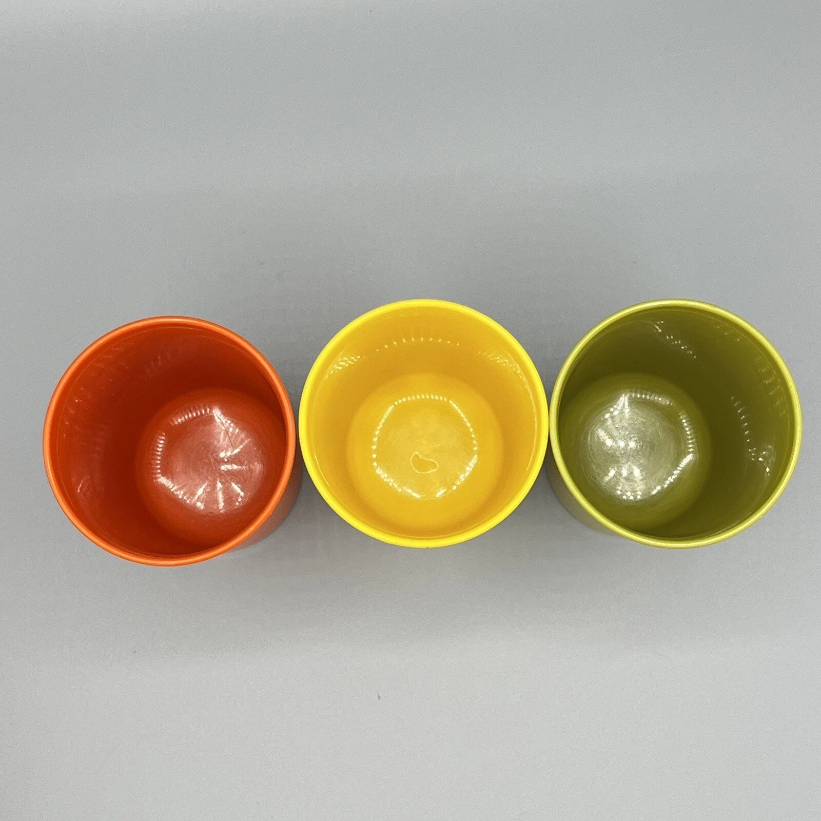 Lot of 6 Tupperware #1320 Plastic 8oz Juice Tumblers Cups Fall Harvest Colors | eBay