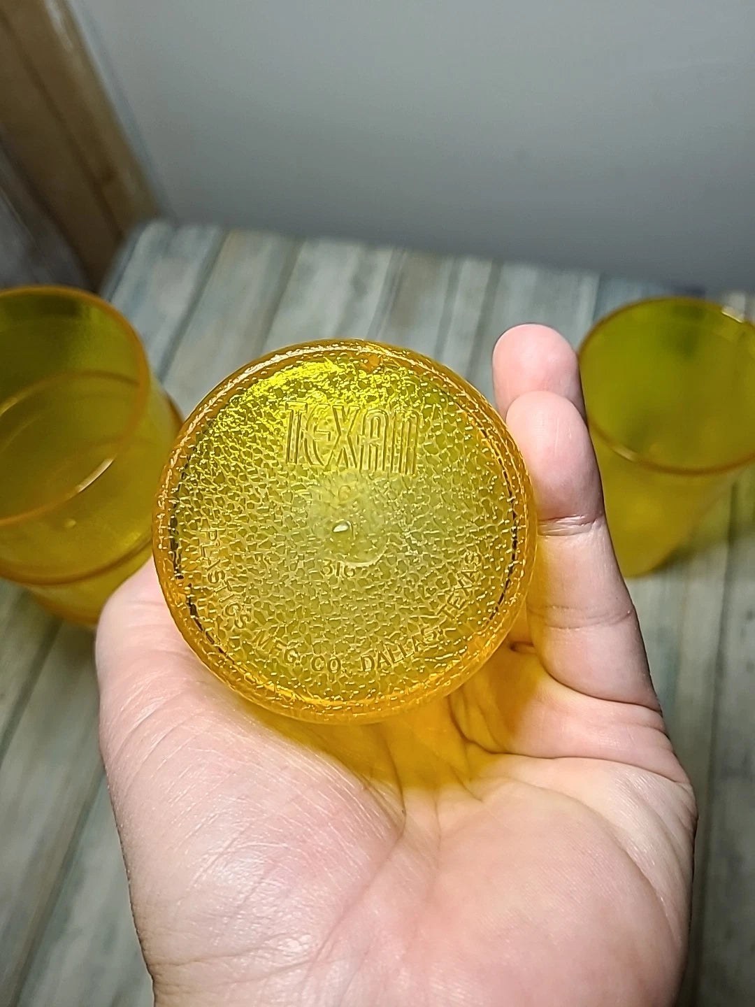 Five Yellow Texan 12 Oz Cups. Vintage. Good Shape | eBay