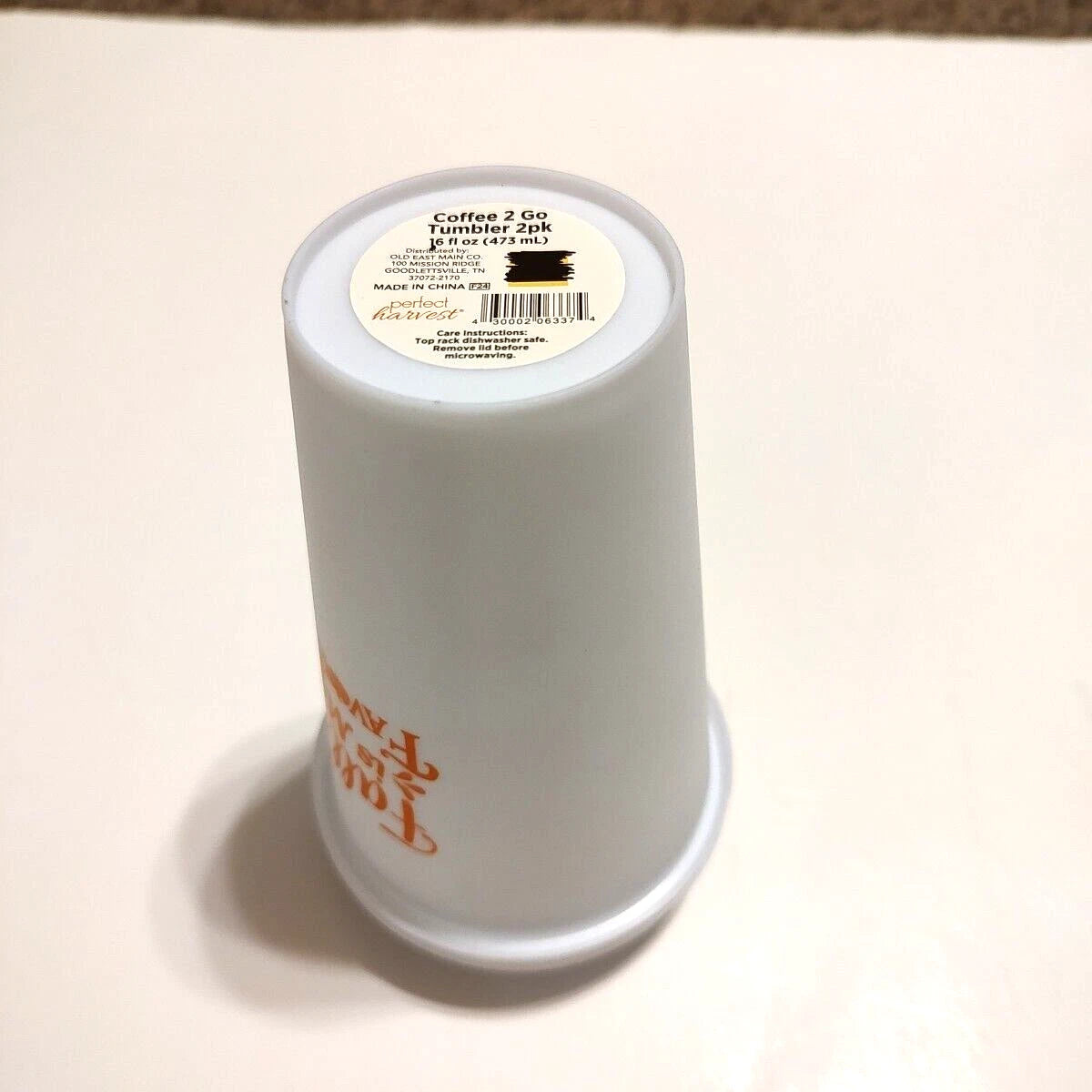 Perfect Harvest Is My Favorite Coffee 2 Go Tumbler w/ Lid 2 pk 16oz Orange Leaf | eBay