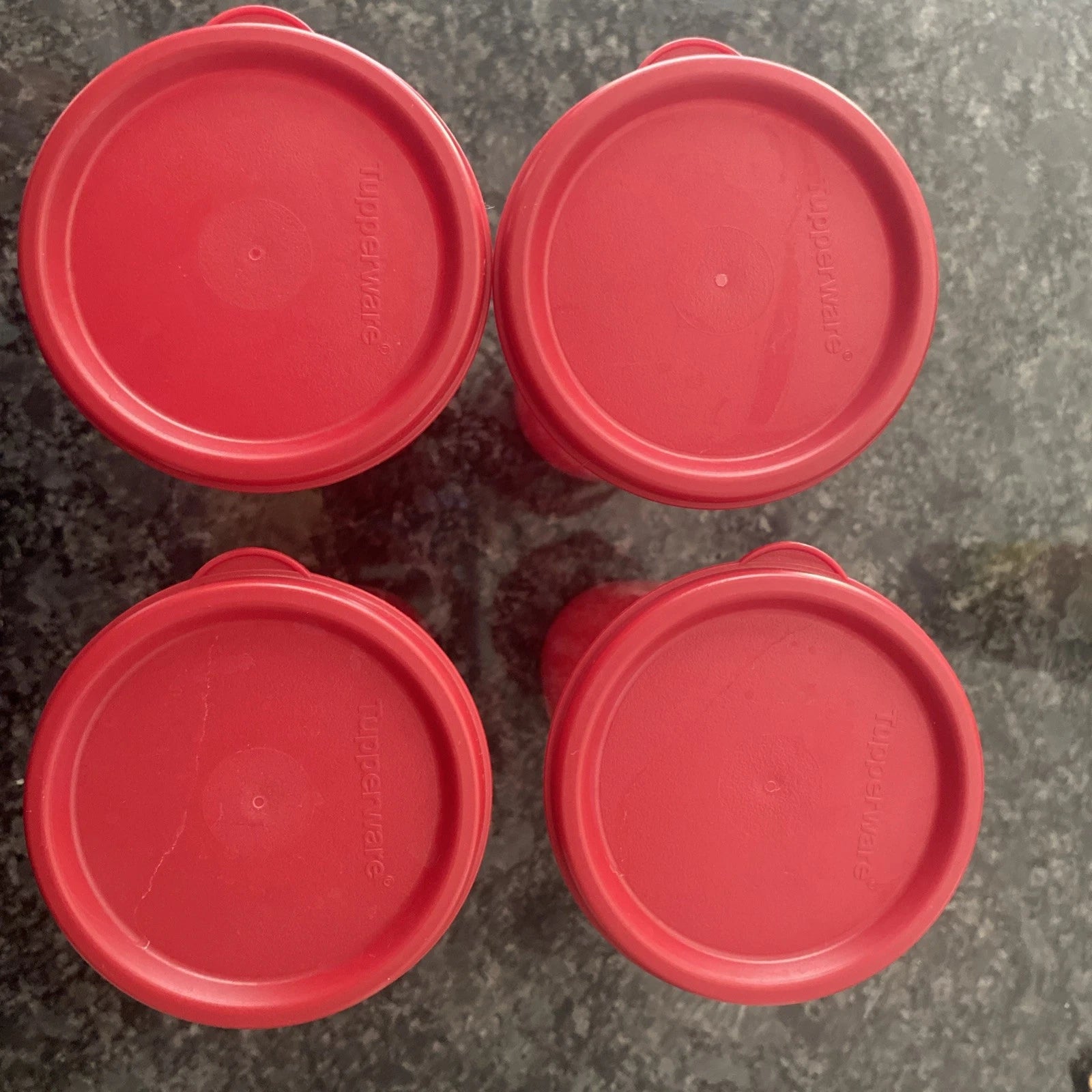 Tupperware 4 RED 16 oz Tall Tumblers Cups #5107L-10 With Lid - New! | eBay