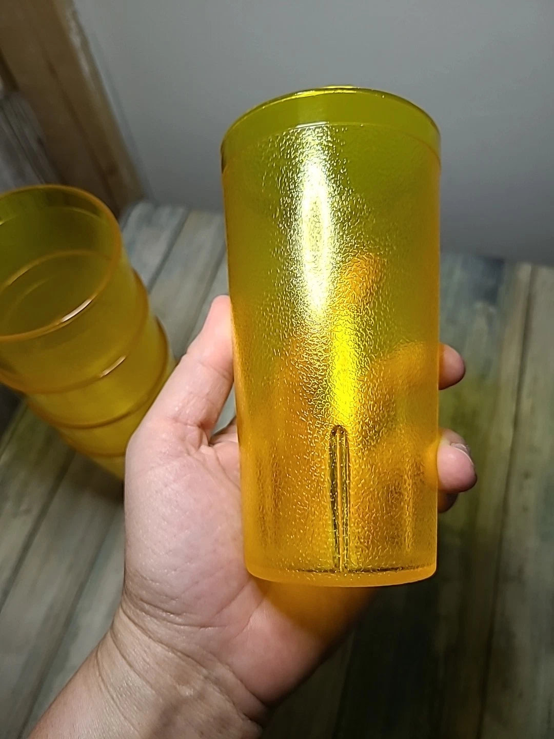 Five Yellow Texan 12 Oz Cups. Vintage. Good Shape | eBay