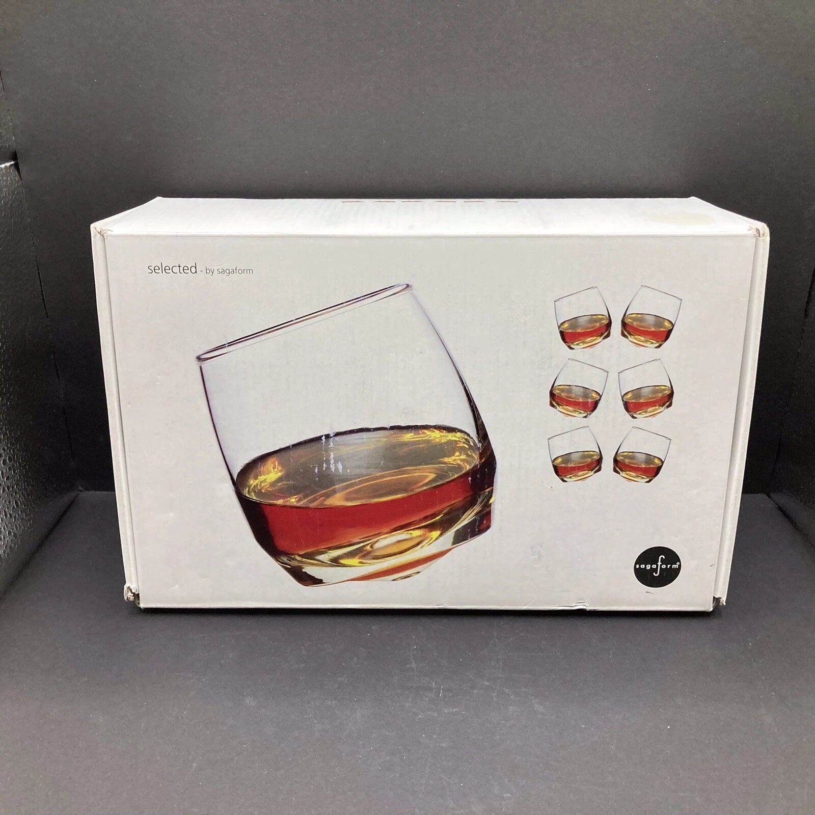 Rocking Glasses - By SAGAFORM - Rounded Bottom 6 PK Set Roly Poly | eBay