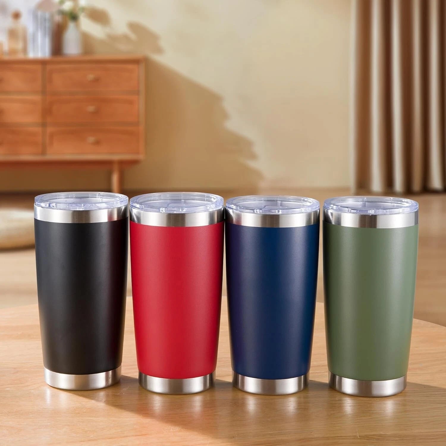 Fashionable 20 oz Vacuum Insulated Tumblers with Lid - Navy 6 Pack for Travel | eBay