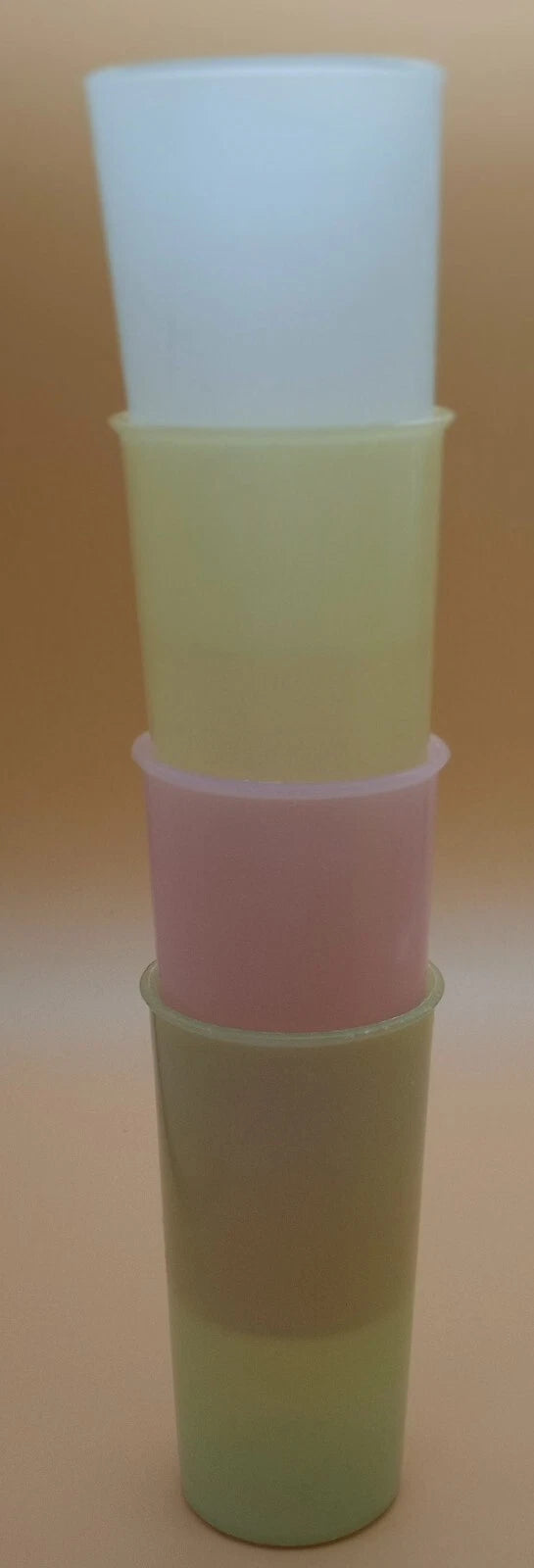 4 Tupperware Tumbler Drinking Cups 117 3 3/8" Small & Thin 6 oz, 1 smaller 3" | eBay