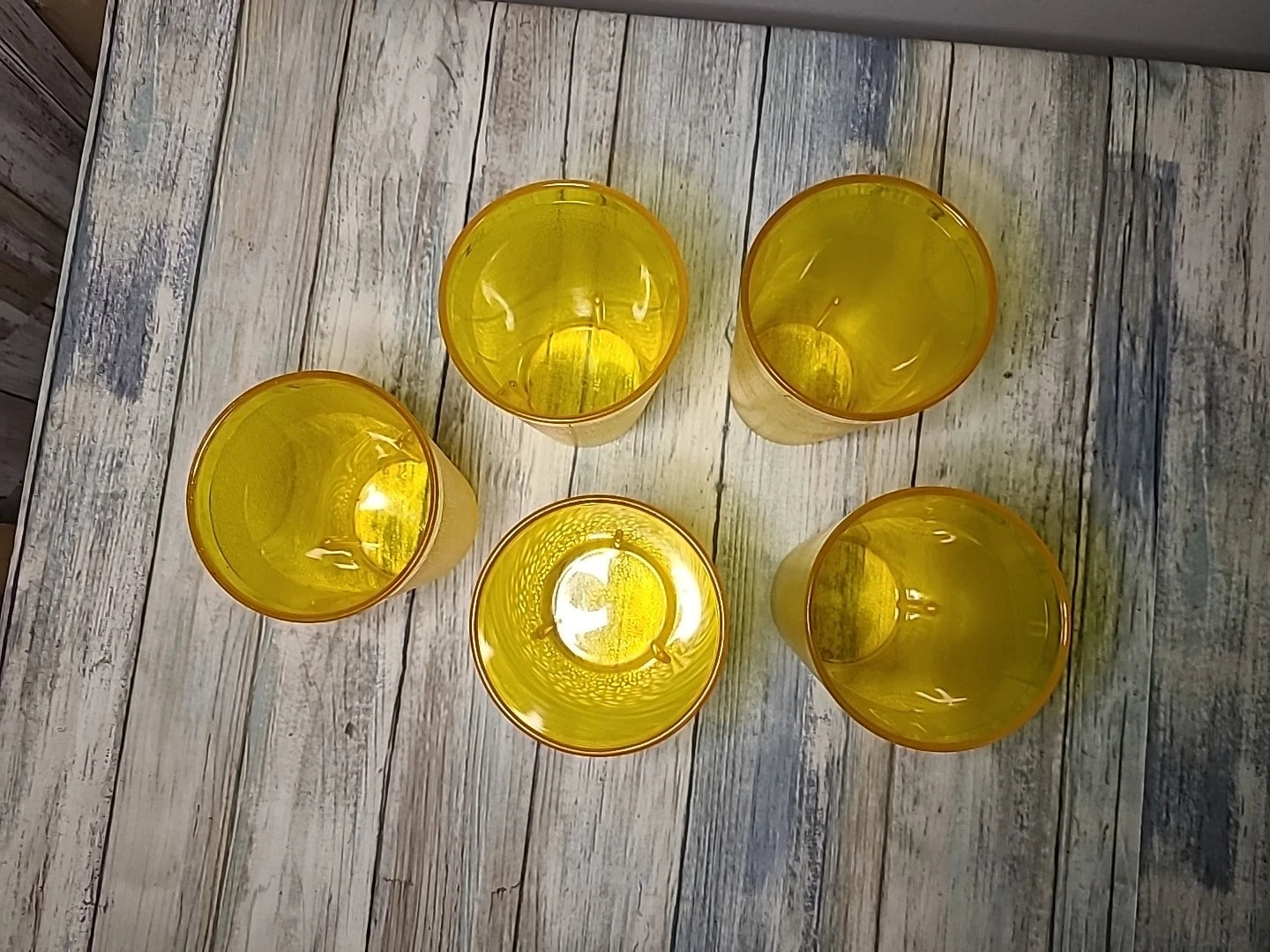 Five Yellow Texan 12 Oz Cups. Vintage. Good Shape | eBay