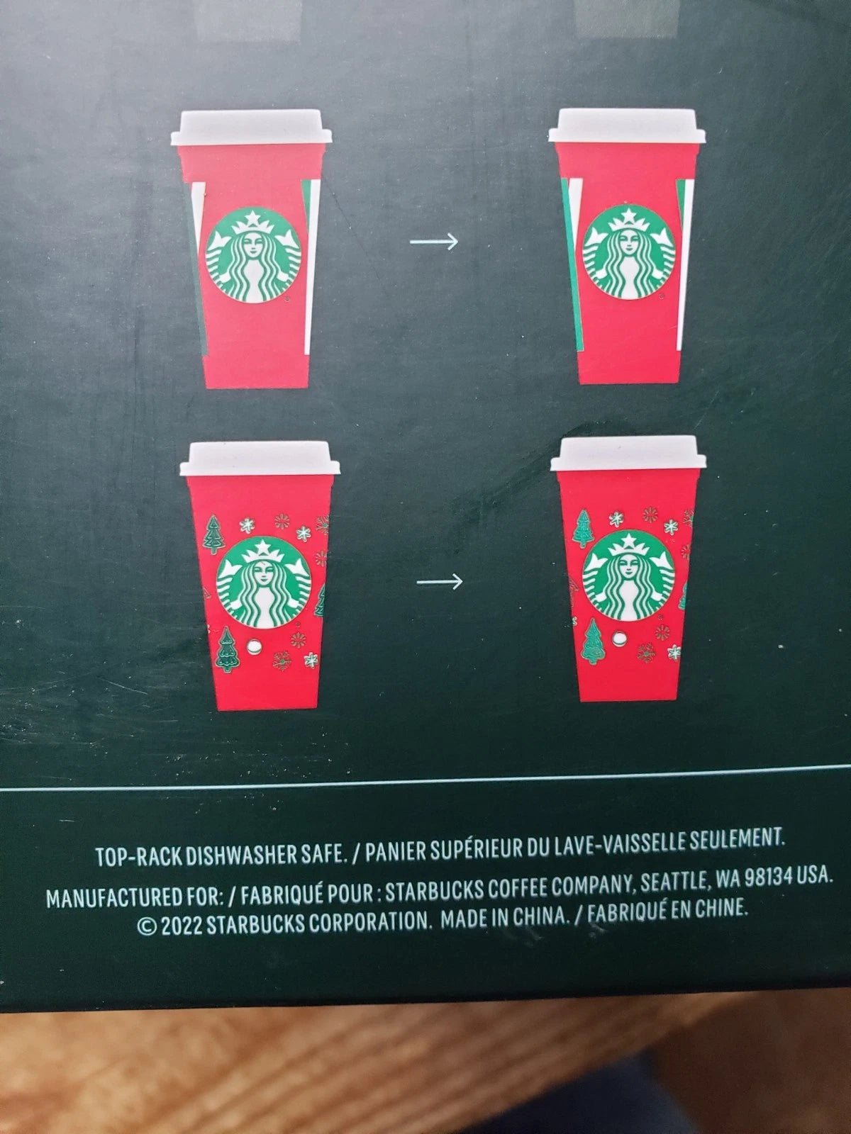 Starbucks Color Changing Reusable Holiday Cups, Set Of 6, New. 16oz | eBay