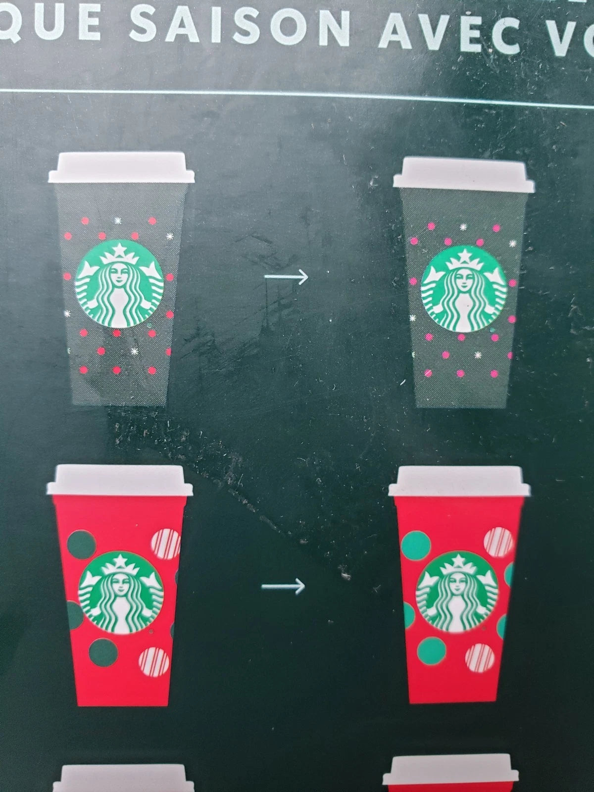 Starbucks Color Changing Reusable Holiday Cups, Set Of 6, New. 16oz | eBay
