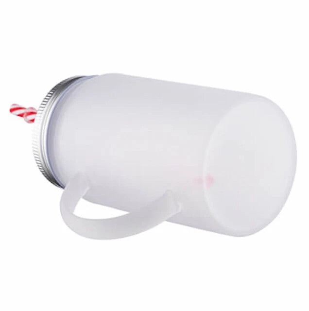 CLASSIC GLASS PITCHERS WITH RED PLASTIC STRAWS FOR COLD SUBLIMATION 15OZ NEW | eBay