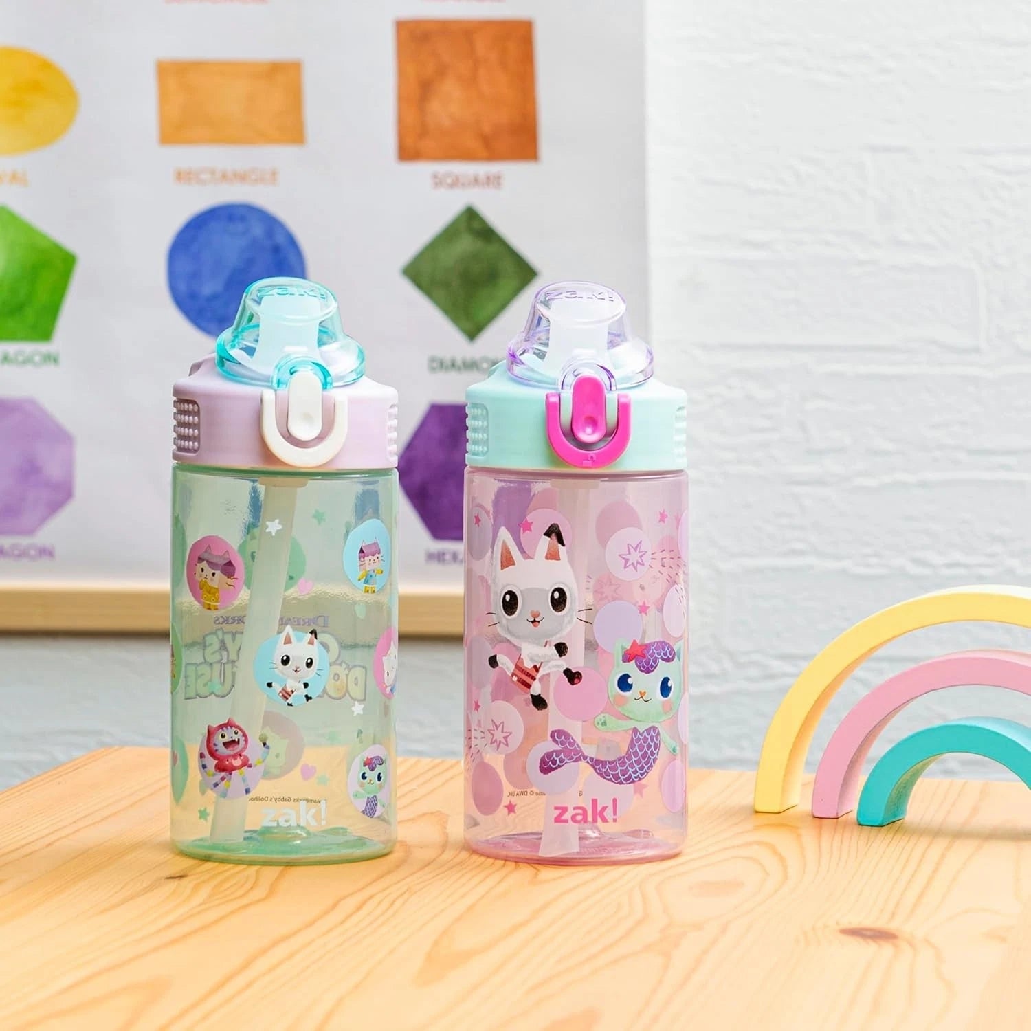 Reusable Gabby's Dollhouse Water Bottles - Fun & Hygienic for Kids, Set of Two | eBay