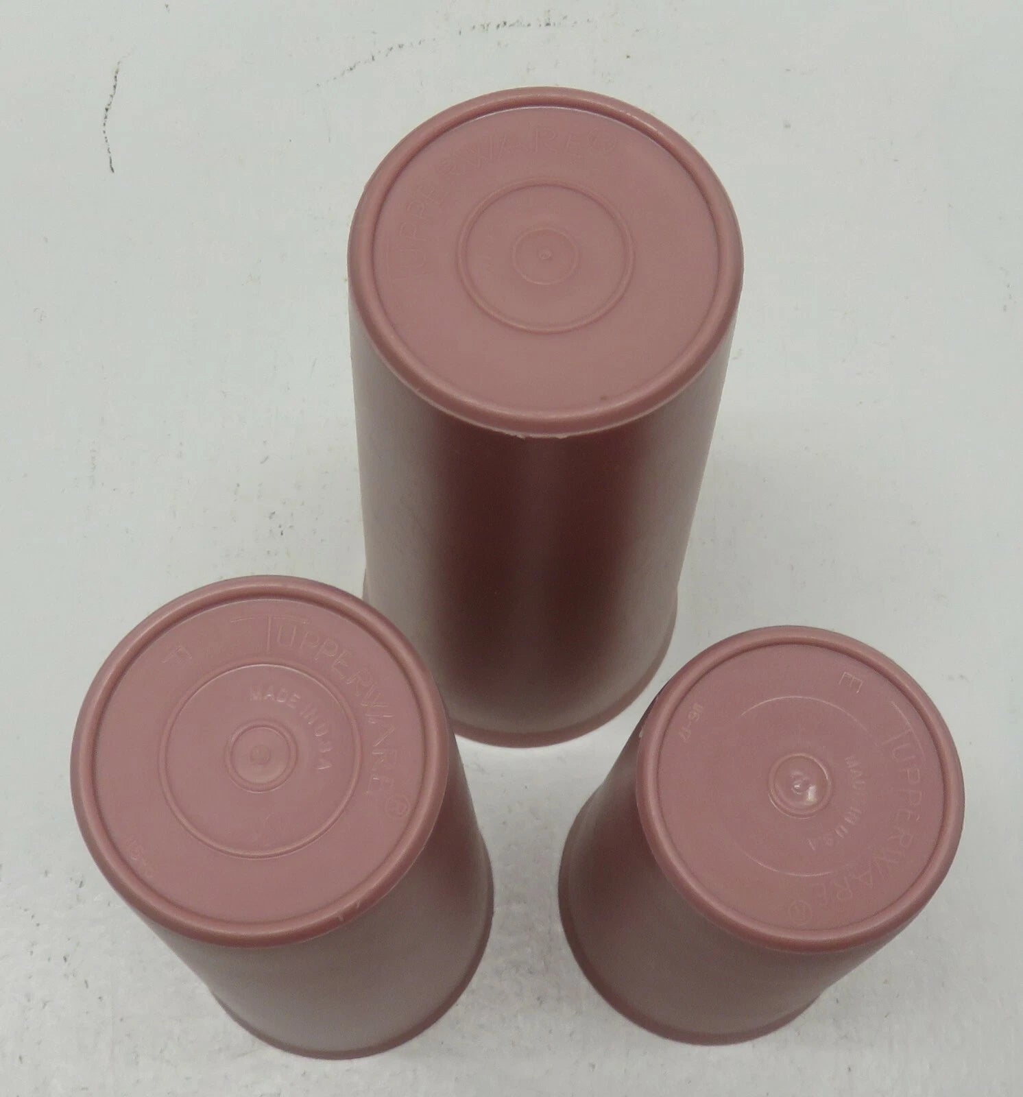 Set of 3 Tupperware Nesting Tumblers Pink Rose Cups 107-33 / 115-6 / 116-17 | eBay