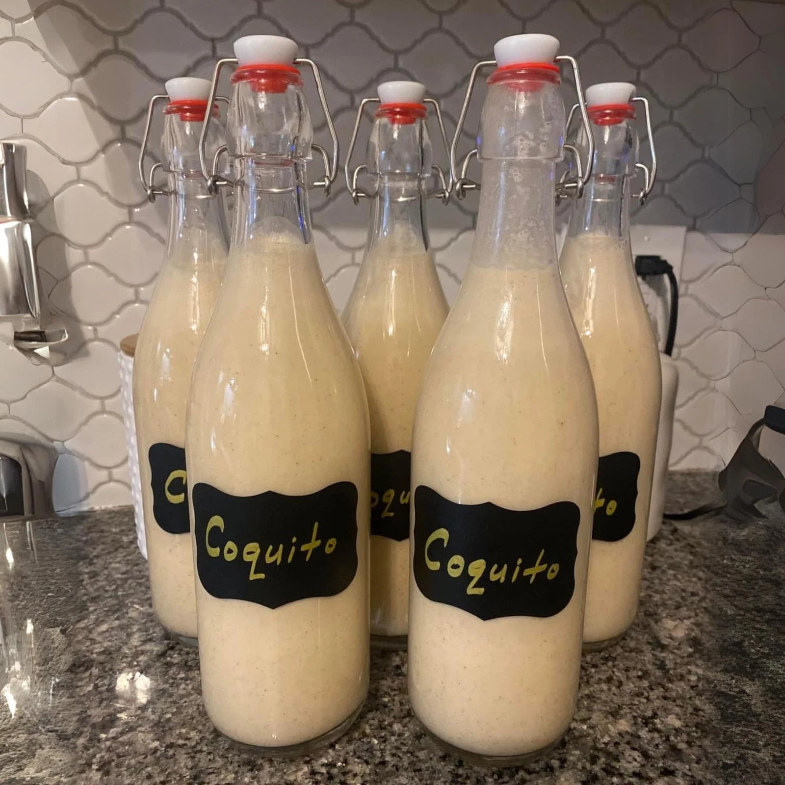 Giara Glass Bottle with Stopper Caps, Set of 6-33.75 Oz Swing Top Glass Bottl... | eBay