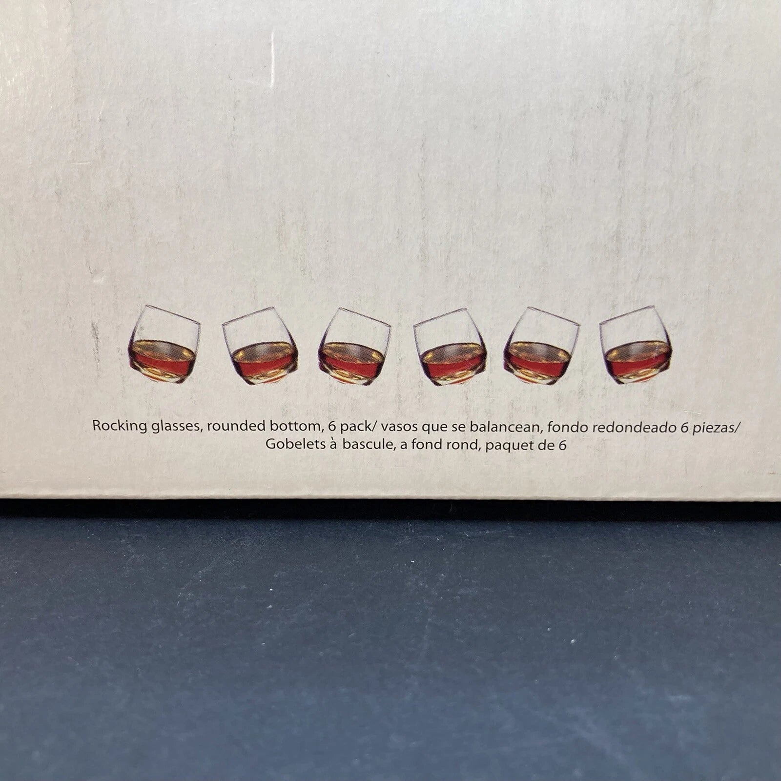 Rocking Glasses - By SAGAFORM - Rounded Bottom 6 PK Set Roly Poly | eBay