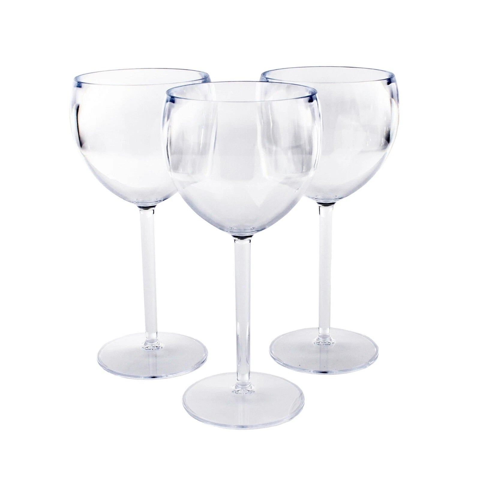 6 x Reusable Gin Glasses BPA Free Plastic Clear 400ml Capacity Balloon Bowl | eBay