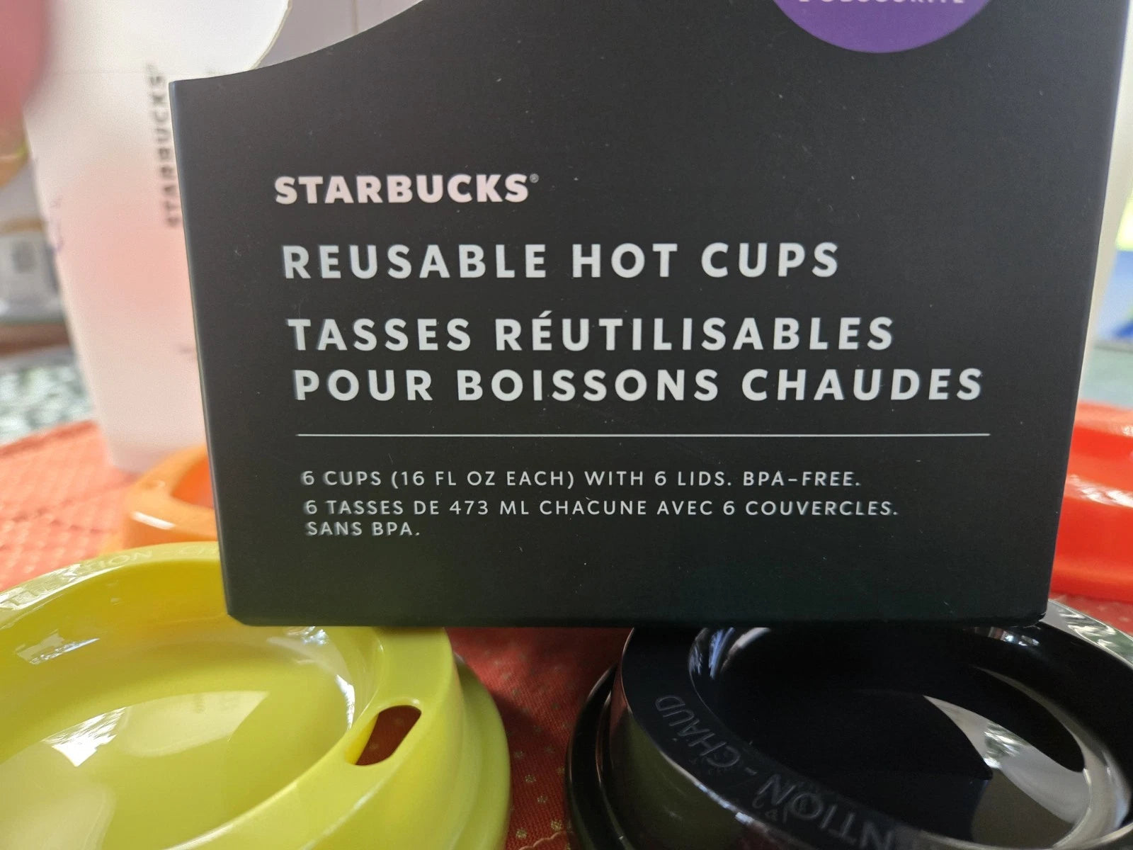 STARBUCKS Halloween Reusable Hot Cups Glow In The Dark Set Of 6 2022 W/Lids NEW | eBay