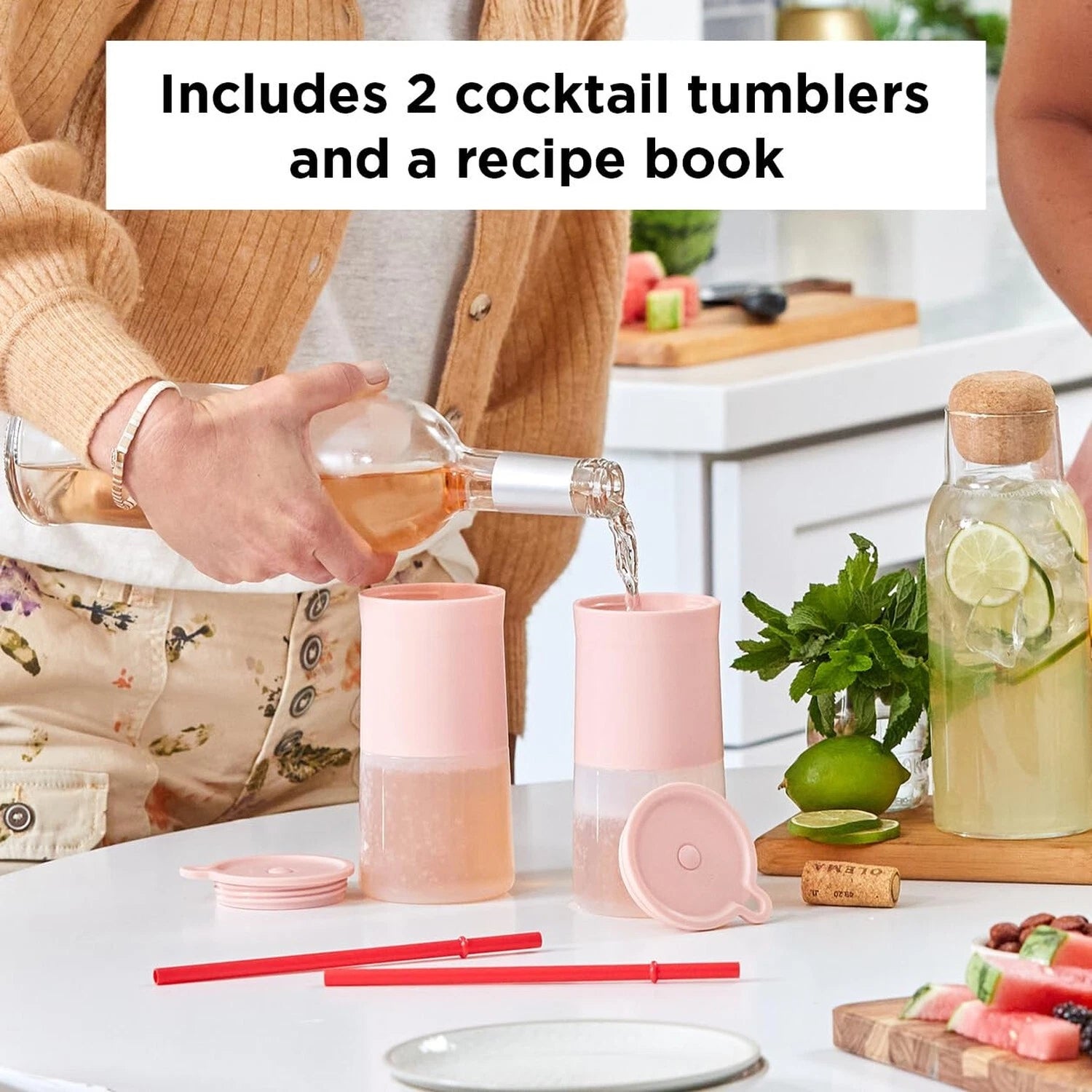 Rabbit Frozen Cocktail Silicone Tumbler, Set of 2, Pink | eBay