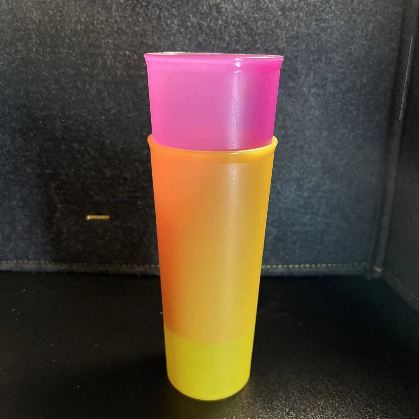 Pair of Vintage Tupperware 16oz Tumbler Cup #107-54/55 Stackable Purple & Yellow | eBay