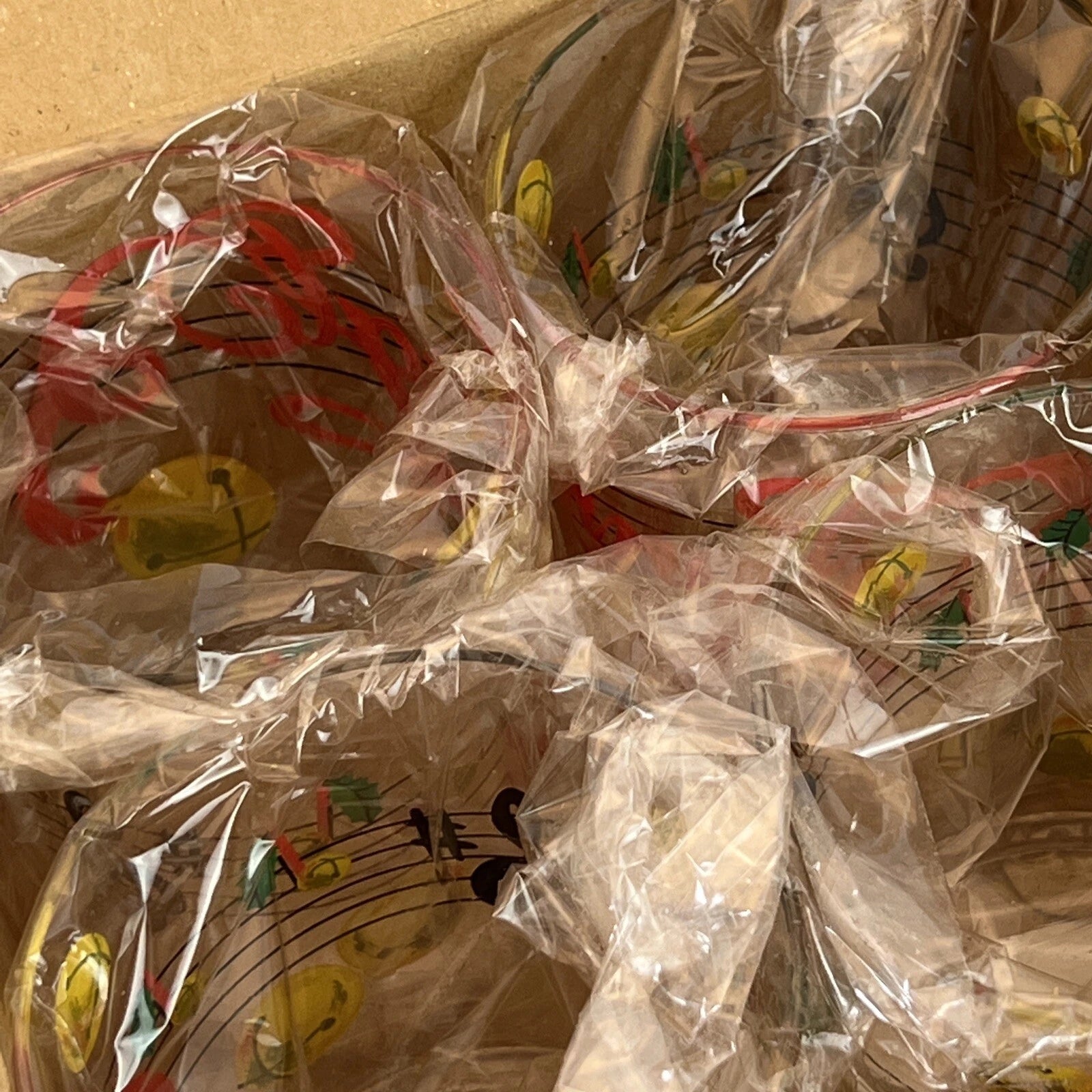 Department 56 VTG Jingle Bells Christmas Plastic Drink Cups Boxed Set of 4 RARE | eBay