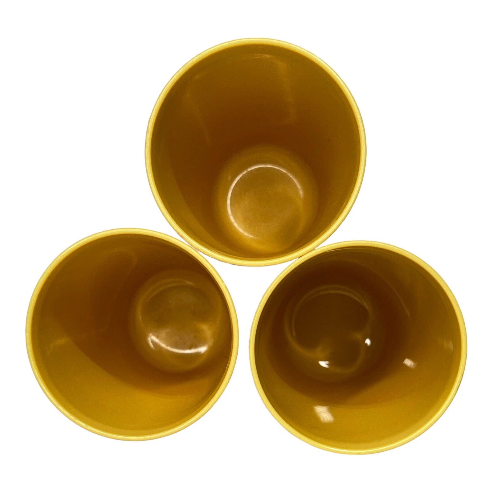 Lot of 6 Vintage Tupperware #873 Stackable Drinkware Tumblers Harvest Gold | eBay