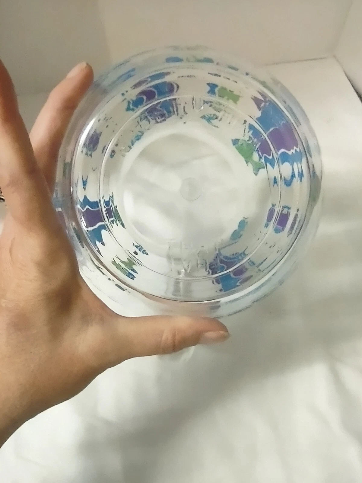 Tea Lemonade Pitcher With 5 6" Plastic Fish Design Glasses Outdoors Pool Side | eBay