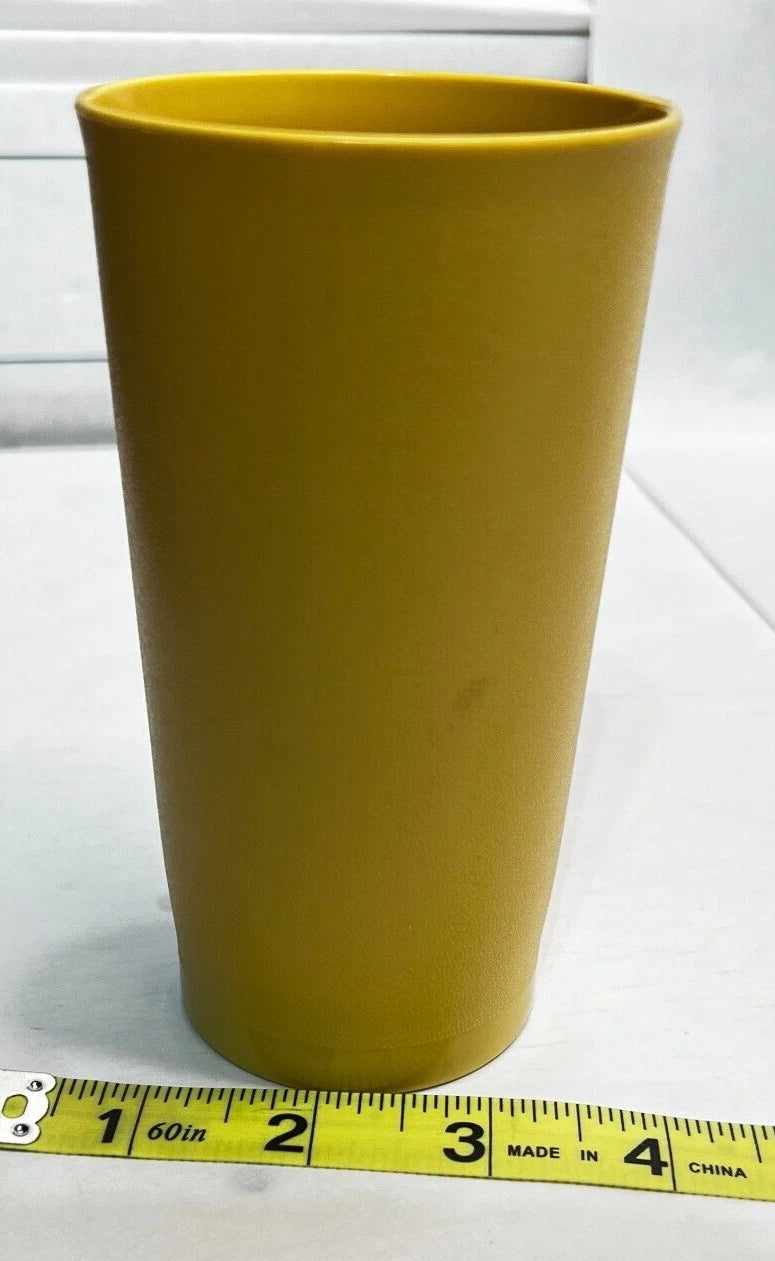 Lot of 6 Vintage Tupperware #873 Stackable Drinkware Tumblers Harvest Gold | eBay