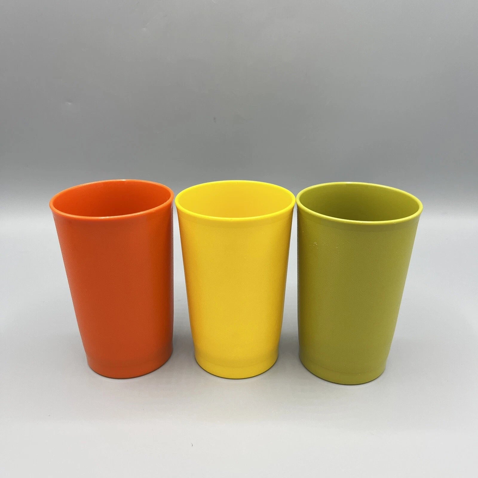 Lot of 6 Tupperware #1320 Plastic 8oz Juice Tumblers Cups Fall Harvest Colors | eBay