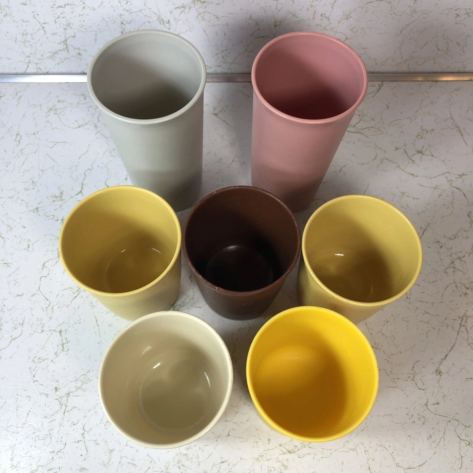 Lot of 7 Tupperware Juice Cups Tumblers 5 #1251 - 6 oz. & 2 #116 - 9 oz | eBay