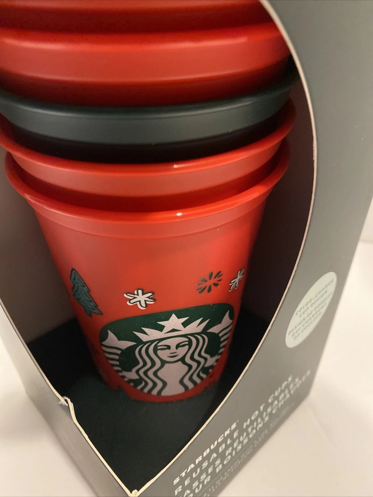 Starbucks Coffee 2022 | Holiday Color Changing Reusable Hot Cups 6-Pack 16oz NEW | eBay